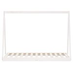 vidaXL Cadre de lit pour enfant blanc 80x160 cm bois de pin massif