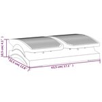 vidaXL Repose-pied Noir 43 5x32 5x10 5 cm