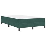 vidaXL Lit boxspring avec matelas Vert foncé 120 x 190 cm Velours