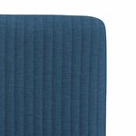vidaXL Chaises à manger lot de 4 bleu tissu