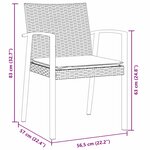 vidaXL Ensemble de salle à manger pour jardin 7 Pièces Marron Poly rotin