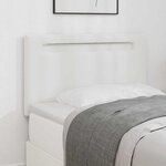 vidaXL Tête de lit simple blanche 100 cm en cuir synthétique