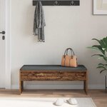 vidaXL Banc d'entrée avec coussin Bois ancien 103 x 38 x 40 cm