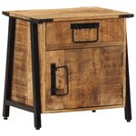 vidaXL Table de chevet 40x30x42 cm bois de manguier massif