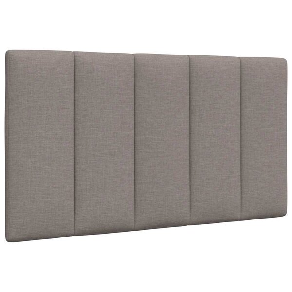vidaXL Coussin de tête de lit taupe 80 cm tissu