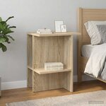 vidaXL Table basse Chêne Sonoma 40 x 30 x 49 cm Bois d'ingénierie