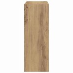 vidaXL Cabinet à chaussures avec porte Chêne artisanal 60 x 21 x 57 cm