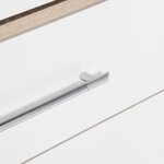 Armoire - Bois aggloméré chêne et blanc - Chambre - 144 6 cm