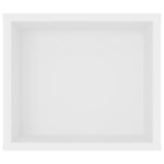 vidaXL Meuble TV suspendu Blanc 100x30x26 5 cm Bois d’ingénierie