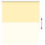 vidaXL Store enrouleur occultant jaune largeur du tissu 126 6 cm