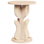 vidaXL Table basse Naturel 39 5 x 39 5 x 53 5 cm Bois massif en pin