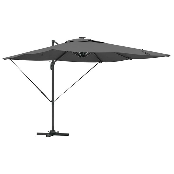 vidaXL Parasol 286 x 285 x 270 cm Aluminium
