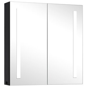 vidaXL Armoire de salle de bain à miroir LED 62x14x60 cm