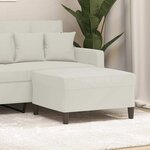 vidaXL Repose-pied Crème 70x55x41 cm Velours