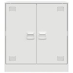 vidaXL Buffet blanc 67x39x73 cm acier
