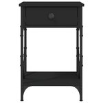 vidaXL Table de chevet noir 40x42x60 cm bois d’ingénierie
