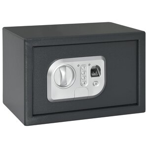 vidaXL Coffre-fort électronique avec verrouillage par empreinte digitale 20x31x20 cm en acier