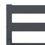 vidaXL Cadre de lit Gris Bois de pin massif 140x200 cm