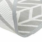 vidaXL Tapis d'extérieur gris Ø120 cm PP