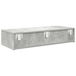 vidaXL Étagère murale avec tiroirs gris béton bois d'ingénierie