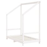 vidaXL Cadre de lit pour enfant blanc 70x140 cm bois de pin massif