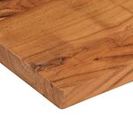 vidaXL Dessus de table 90x80x3 8 cm rectangulaire bois massif d'acacia