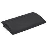vidaXL Tissu de remplacement pour parasol déporté Noir 350 cm