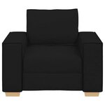 vidaXL Canapé Fauteuil Noir 60 cm Tissu