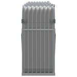 vidaXL Porte-bûches gris clair 234x45x100 cm acier galvanisé