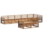 vidaXL Ensemble de canapés d'extérieur 8 pc Naturel