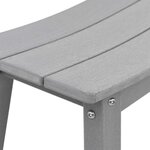 vidaXL Tabourets de bar 6 Pièces en gris clair en HDPE