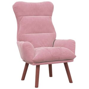 vidaXL Fauteuil relaxant Rose 69 x 74 x 93 cm Velours
