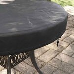 vidaXL Housse de Table Extérieure Noir 72 x 72 x 10 cm Tissu 600D