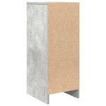 vidaXL Buffet gris béton 29 5x34x76 cm bois d'ingénierie
