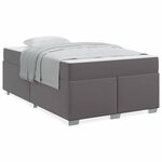 vidaXL Cadre de lit Gris 120 x 200 cm Faux cuir