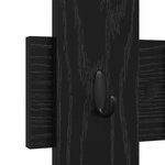 vidaXL Porte-manteau mural Chêne Noir 60 x 3 x 82 cm Bois d'ingénierie