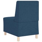 vidaXL Unité de Sofa Modulaire Sans Accoudoirs 2 Pièces Bleu
