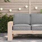 vidaXL Set de coussins de palette 2 Pièces Gris Tissu Oxford