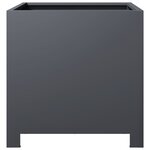 vidaXL Jardinière anthracite 40x40x40 cm acier