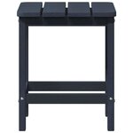 vidaXL Table d'appoint Adirondack Bleu marine 38 x 38 x 46 cm HDPE