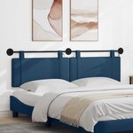 vidaXL Tête de lit suspendue Bleu Tissu