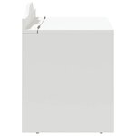 vidaXL Boîte à Jouets Blanc 73 x 33 x 55 cm Bois d'ingénierie