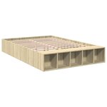vidaXL Cadre de lit sans matelas chêne sonoma 120x200 cm