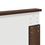 vidaXL Tête de lit Chêne brun 135 cm Bois d'ingénierie