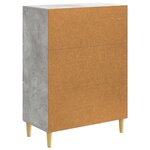 vidaXL Buffet Gris béton 66 x 34 5 x 90 cm Bois d'ingénierie