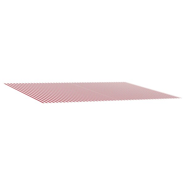 vidaXL Toile de rechange pour auvent Rouge et Blanc 450 × 350 cm