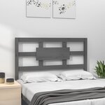 vidaXL Tête de lit Gris 105 5x4x100 cm Bois massif de pin