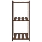 vidaXL Support de rangement à 3 niveaux marron 60x38x90 cm bois de pin