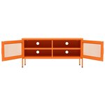 vidaXL Meuble TV Orange 105x35x50 cm Acier