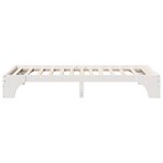 vidaXL Cadre de lit Blanc Bois de pin massif 80 x 200 cm